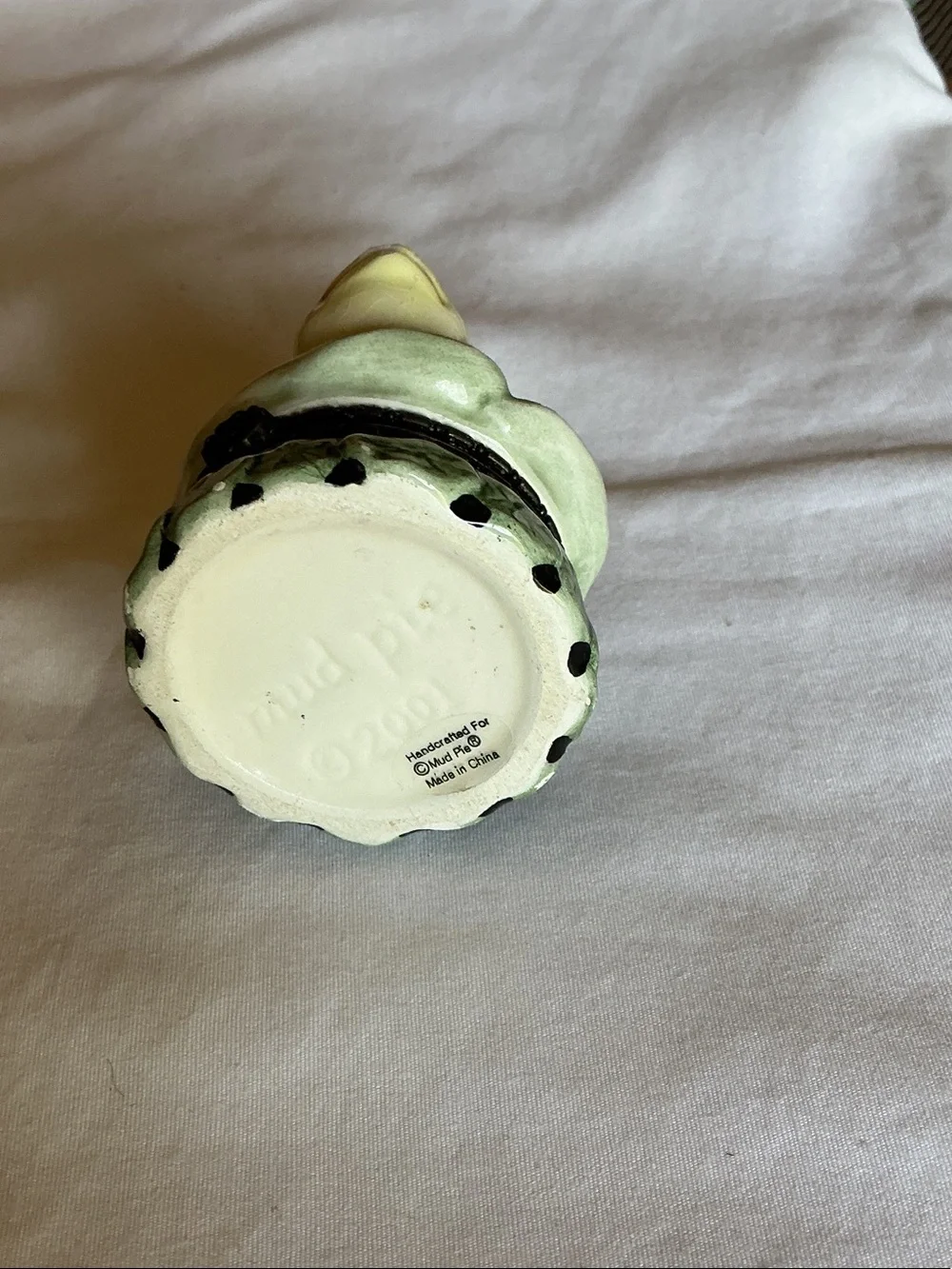 Mud Pie Green Ceramic Frog Trinket Dish